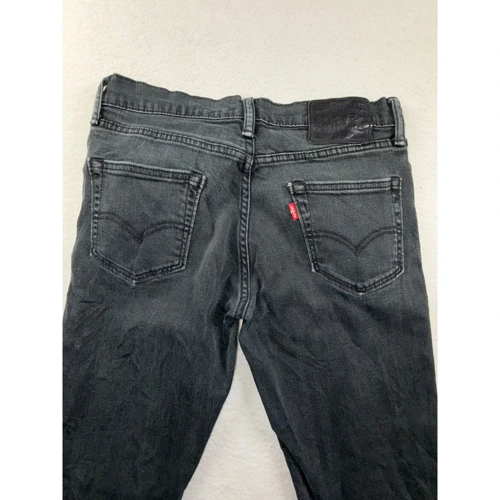 Levi's 511 Mens Jeans W30 x L32 Black Denim 5 Pocket Dark Wash Low Rise Skinny
